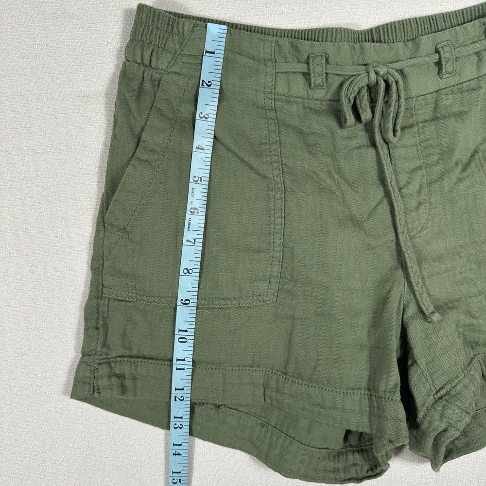 Old Navy Utility Shorts Womens Medium Green Excellent Cotton Drawstring Casual - Picture 3 of 8